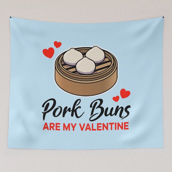 Item preview, Pork Buns are my valentine designed and sold by jonmlam.