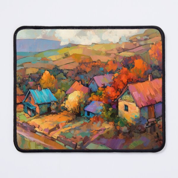 Item preview, Countryside village at sunset 4 designed and sold by Art by Lilia.