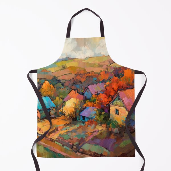Item preview, Countryside village at sunset 4 designed and sold by Art by Lilia.