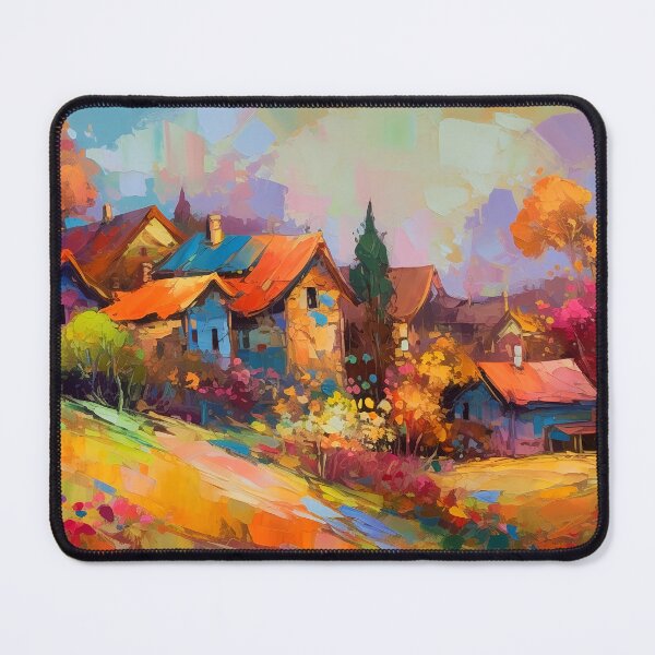 Item preview, Countryside village at sunset 5 designed and sold by Art by Lilia.