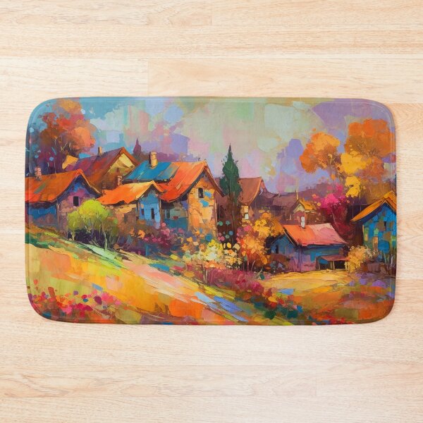 Item preview, Countryside village at sunset 5 designed and sold by Art by Lilia.