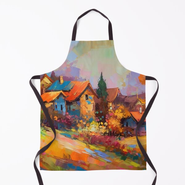 Item preview, Countryside village at sunset 5 designed and sold by Art by Lilia.