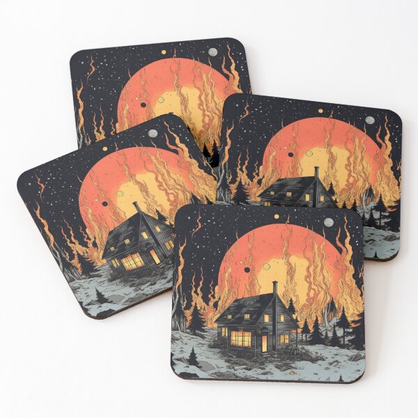 Item preview, Fiery Sky House designed and sold by JustArtDesign9.
