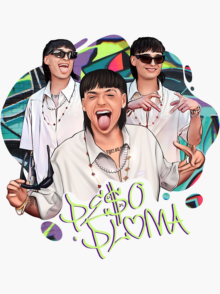 "Peso Pluma " Sticker for Sale by shopbknitcrazy | Redbubble