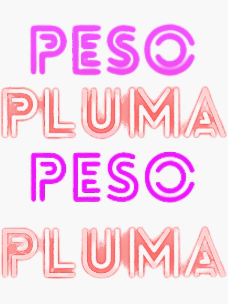 Peso Pluma Word Art Stickers (3pcs) – Placoso Picks