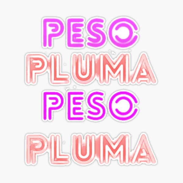 Peso Pluma Word Art Stickers (3pcs) – Placoso Picks