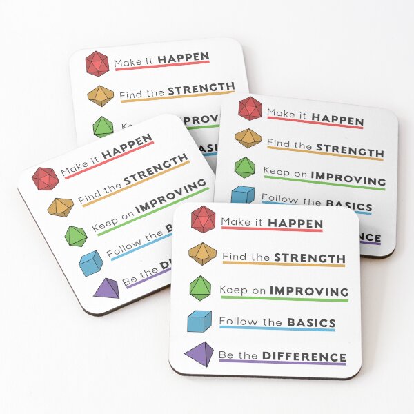 Item preview, RPG Game dice give motivation designed and sold by IndoorFeats.