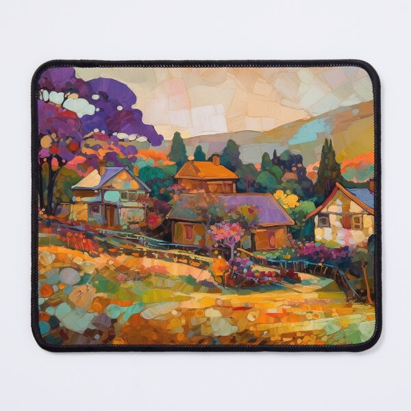Item preview, Countryside village at sunset 6 designed and sold by Art by Lilia.