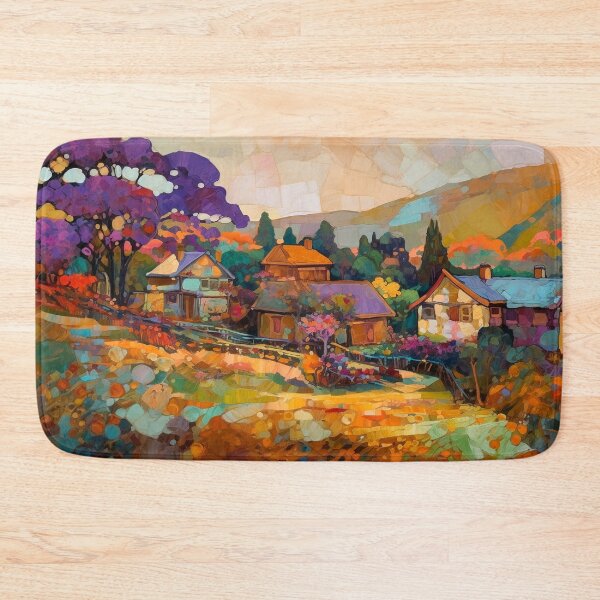 Item preview, Countryside village at sunset 6 designed and sold by Art by Lilia.