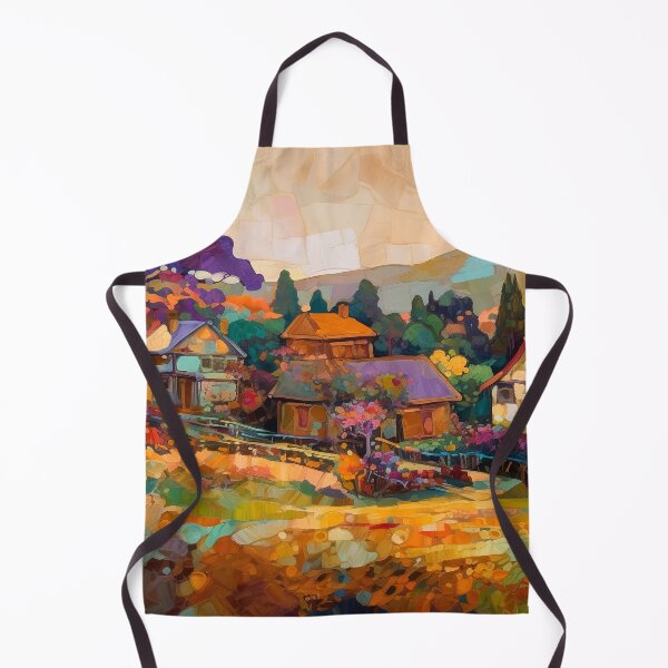 Item preview, Countryside village at sunset 6 designed and sold by Art by Lilia.