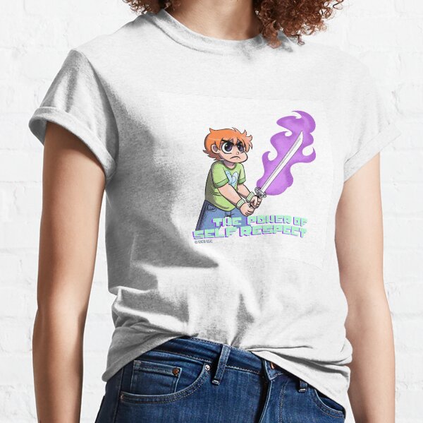 Scott Pilgrim vs. The World The Power of Self Respect Sword Classic T-Shirt
