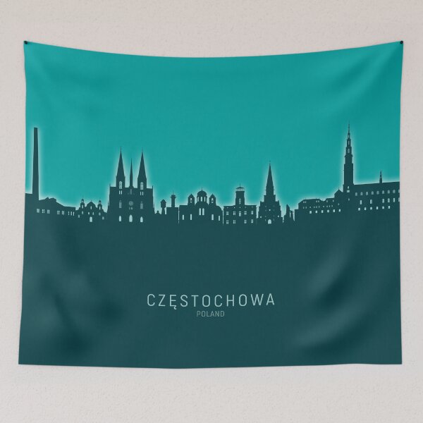 Aperçu de l'œuvre Czestochowa Poland Skyline créée et vendue par ArtPrints.