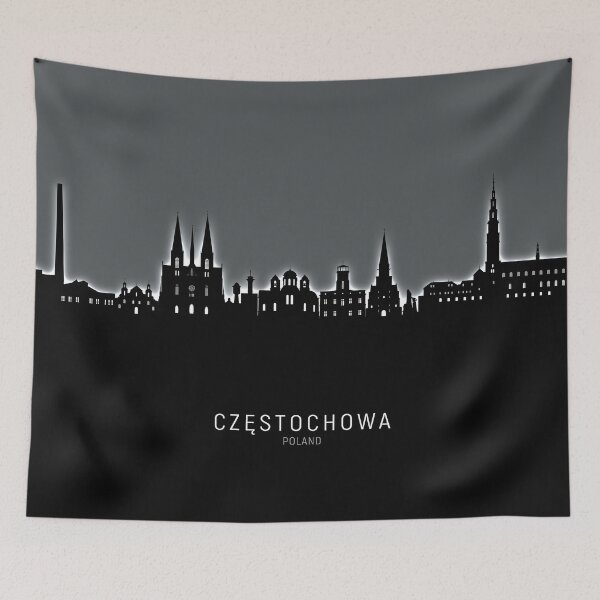 Aperçu de l'œuvre Czestochowa Poland Skyline créée et vendue par ArtPrints.