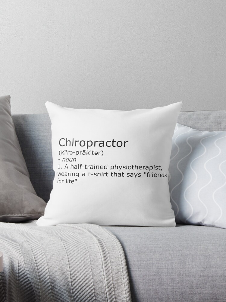 Thumbnail 1 of 4, Pillow, Chiropractor - definition designed and sold by RobGoodfellow.