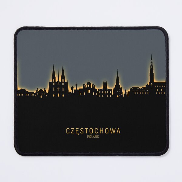 Item preview, Czestochowa Poland Skyline designed and sold by ArtPrints.