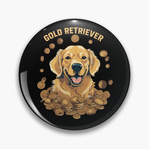 Item preview, Gold Retriever, Golden Retriever with lots of gold coins designed and sold by Gerald Waters.