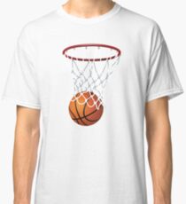 Basketball und Reifennetz Classic T-Shirt