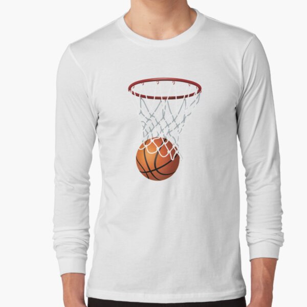 Basketball Slam Dunk Mens PRINTED T-SHIRT Sport Hoop Net Player Shot Ball