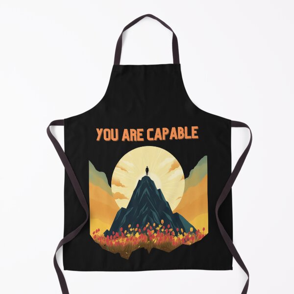 Item preview, You Are Capable : Mountain Scene Positive Affirmation designed and sold by MTJ-Mushrooms.