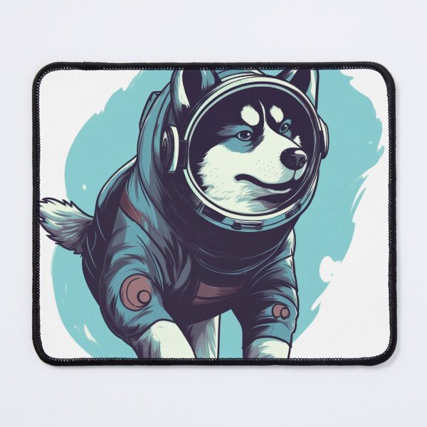 Item preview, Cute Astronaut Husky Dog in Space designed and sold by leanestoboes.