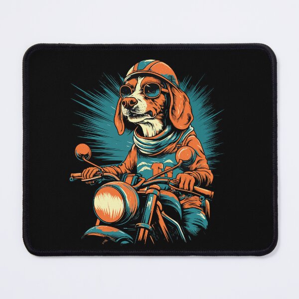 Item preview, A Beagle dog riding a motorcycle designed and sold by Gerald Waters.