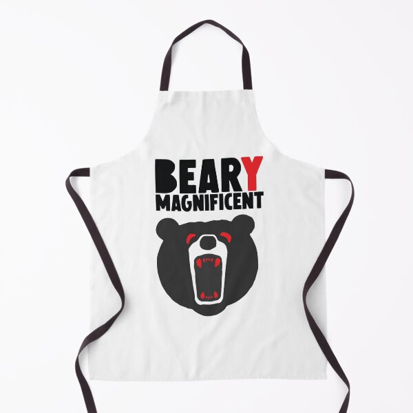 Item preview, Beary Magnificient Bear Fierce Face Brave Strong Character Fighter Black Red Eye Fang designed and sold by activlifewear.