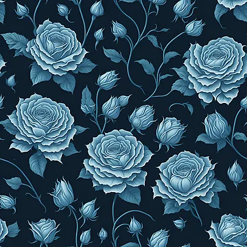 Artwork thumbnail, White Color Roses Pattern by DesignCentrum