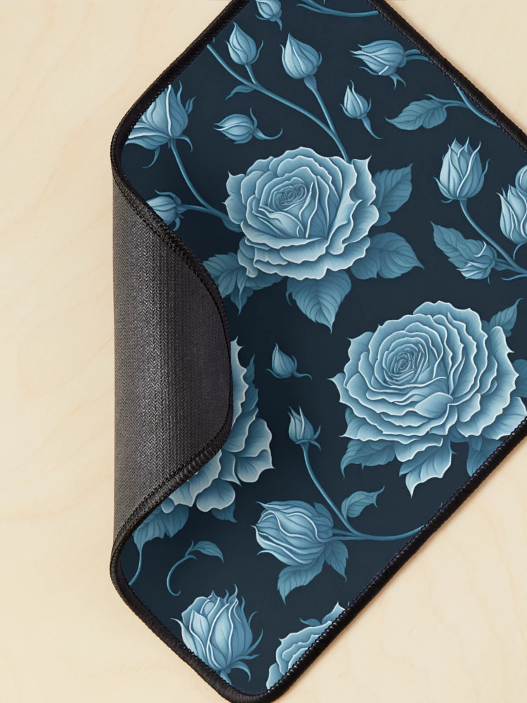 Thumbnail 2 of 5, Mouse Pad, White Color Roses Pattern designed and sold by DesignCentrum.