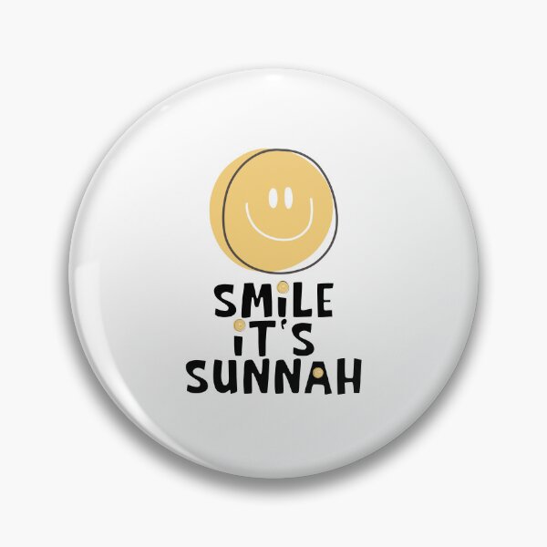 Item preview, Smile It's Sunnah Islamic Muslim Quote designed and sold by ZamZamDesign.