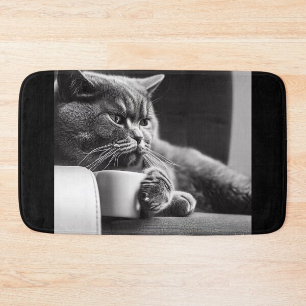 Item preview, Relaxing moments with cat and coffee designed and sold by vk09.