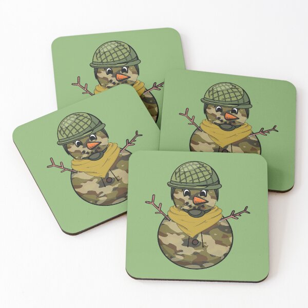 Item preview, Snowman with a camouflage veterans day costume designed and sold by Donutlovers.