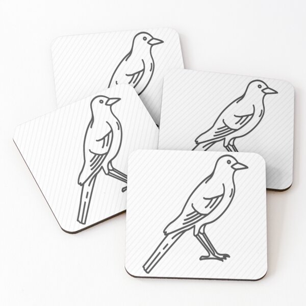 Item preview, black and white dove standing dignified designed and sold by Bailee-BC19.