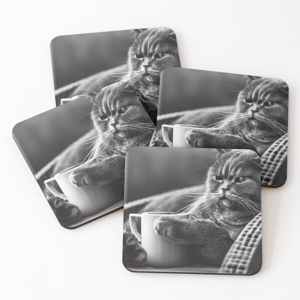 Item preview, When the couch and coffee are just for the cat designed and sold by vk09.