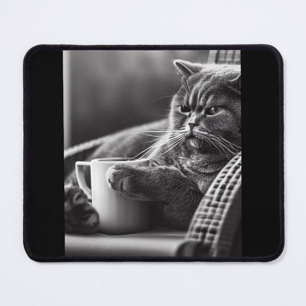 Item preview, When the couch and coffee are just for the cat designed and sold by vk09.