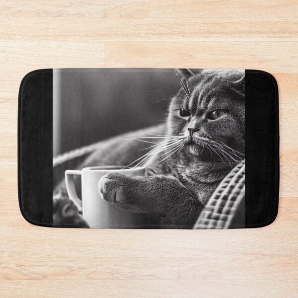 Item preview, When the couch and coffee are just for the cat designed and sold by vk09.
