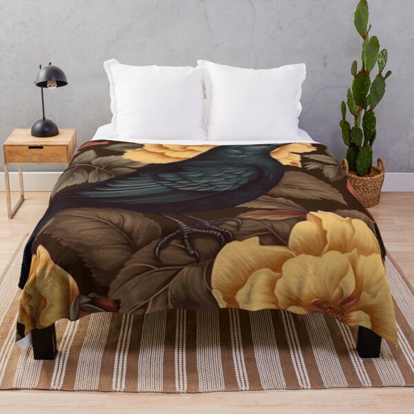 Item preview, Floral Pattern with Bird designed and sold by MTJ-Mushrooms.
