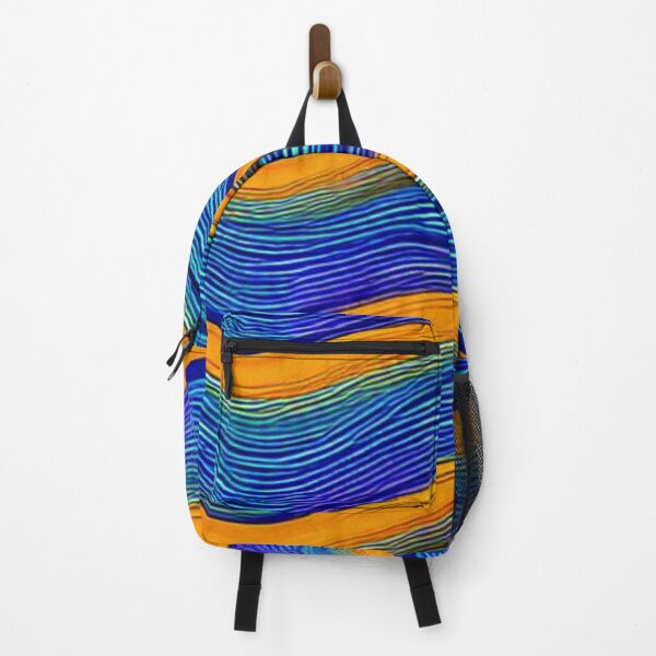 Item preview, Orange and Blue Wavy Lines designed and sold by calibrit.