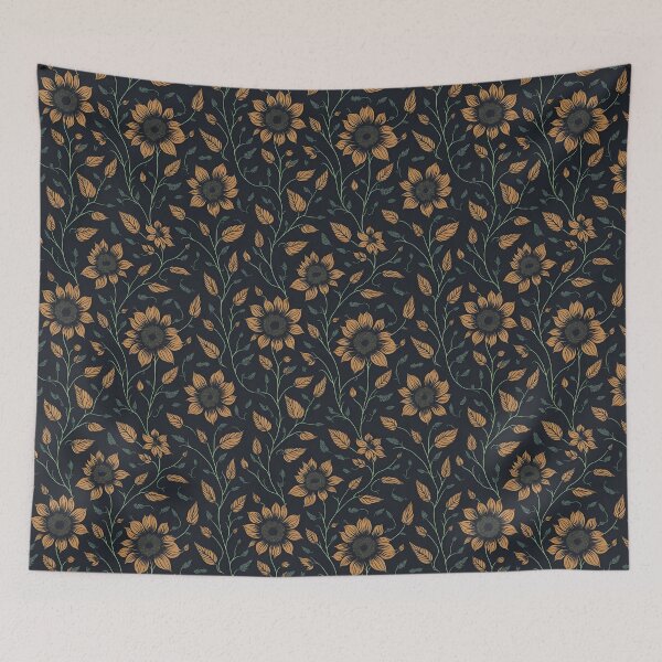 Item preview, Orange Color Floral Pattern designed and sold by DesignCentrum.