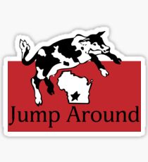 Pegatina Spotted Cow Jump Around