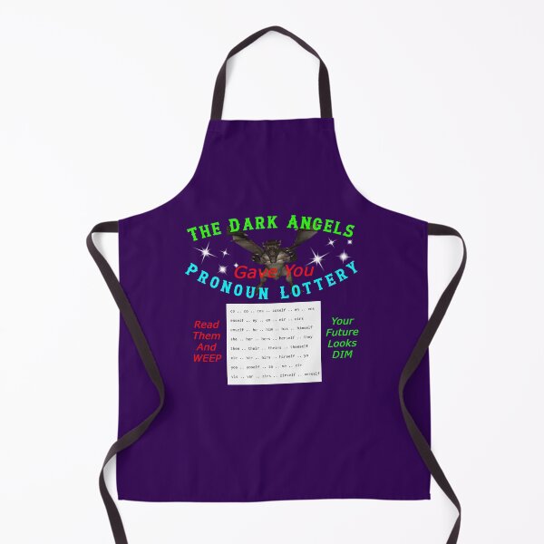Item preview, The Dark Angels Gave You Pronoun Lottery designed and sold by alien almanac.