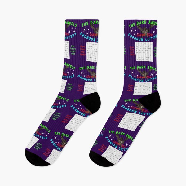 Item preview, The Dark Angels Gave You Pronoun Lottery designed and sold by alien almanac.