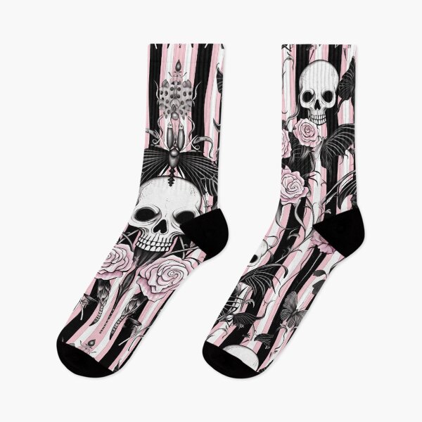 Item preview, Sweet Pinkish Halloween Skull Pattern designed and sold by Syphi.
