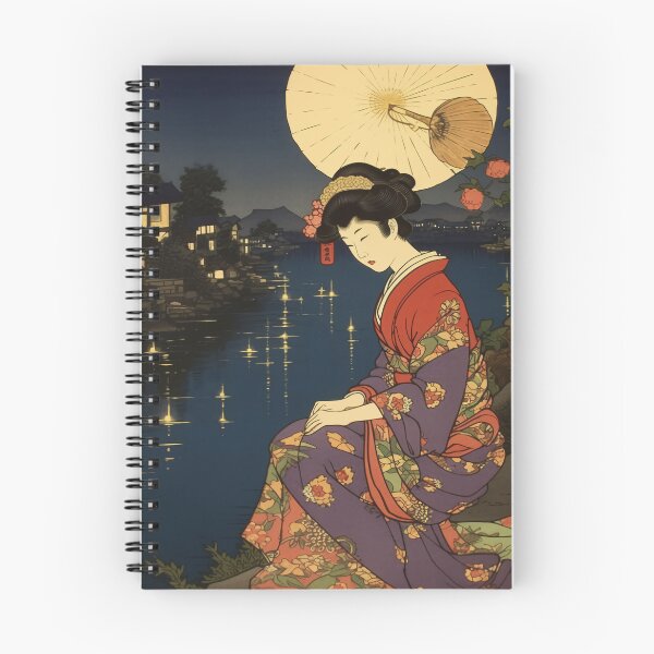 Item preview, Moonlit Serenity: Geisha by the Tokyo River designed and sold by DigiDreamz.