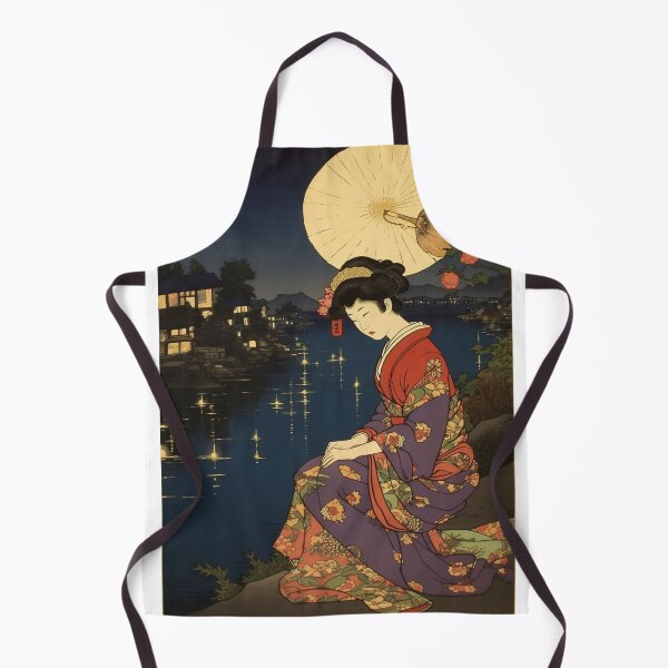 Item preview, Moonlit Serenity: Geisha by the Tokyo River designed and sold by DigiDreamz.