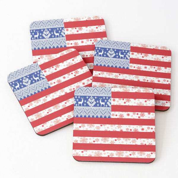 Artikelvorschau, American xmas flag entworfen und verkauft von Donutlovers.
