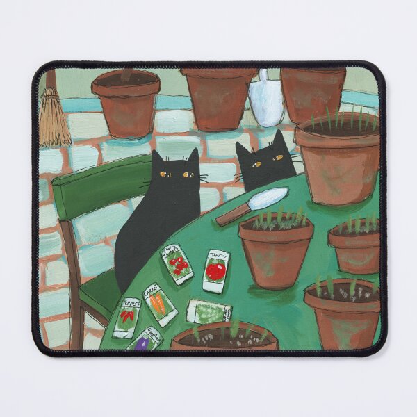 Item preview, Cat Planting Helpers designed and sold by KilkennyCat Art.
