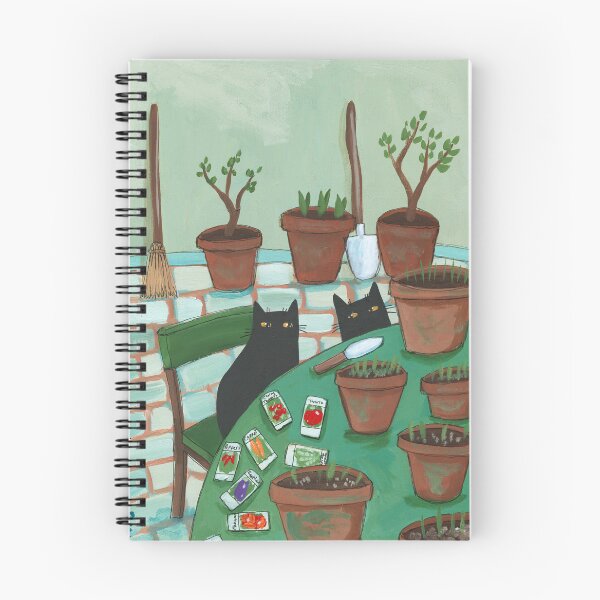 Item preview, Cat Planting Helpers designed and sold by KilkennyCat Art.