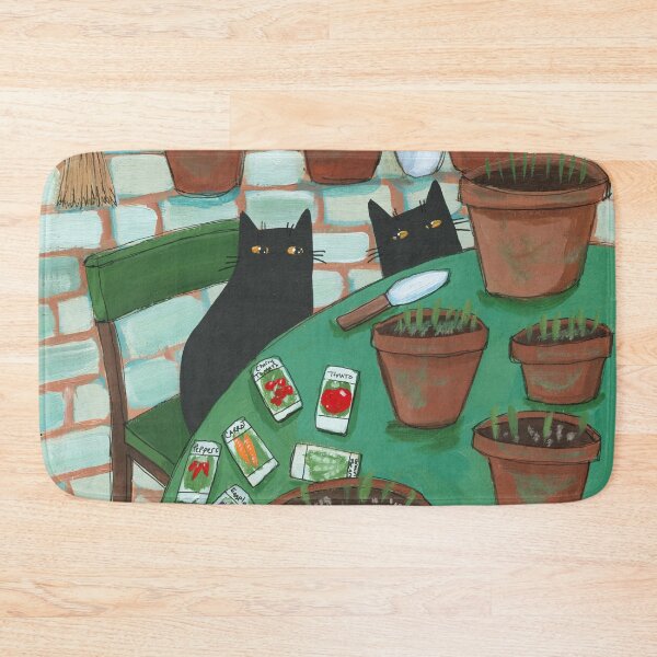 Item preview, Cat Planting Helpers designed and sold by KilkennyCat Art.