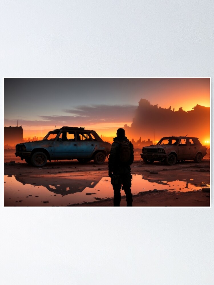 Thumbnail 1 von 3, Poster, The Last Humans - photoreal apocalyptic art designt und verkauft von MasterRM2023.