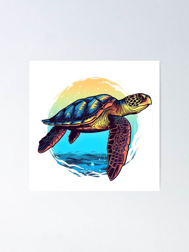 PDF) Sticker Album: Cute Sea Turtle, Blank Sticker Book for